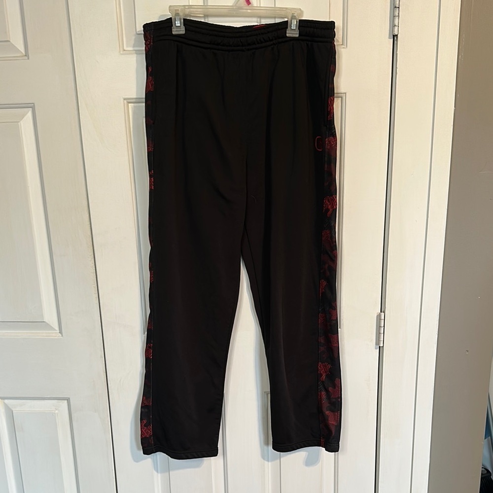 And1 Black and Red Sweatpants Mens XL